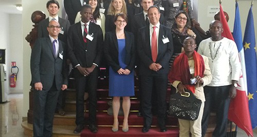 DHM Kara Owen with ENA group, April 2015