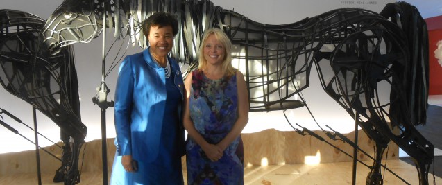 Baroness Scotland at the GUILD International Design Fair in Cape Town