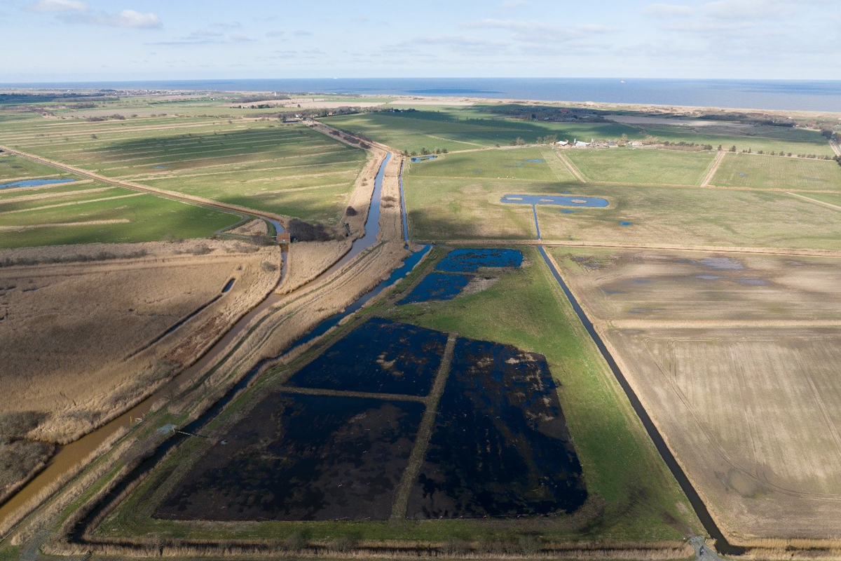 Aerial view of wetland site at Horsey by Tom Barrett Aerial view of Horsey by Tom Barrett