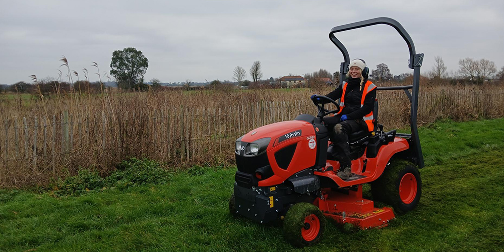 emma-on-rideon-mower.jpg Emma using a ride-on mower