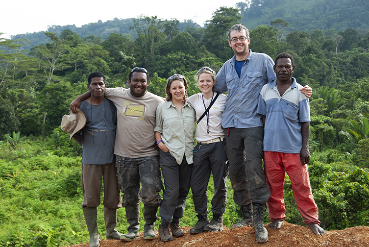 Fieldwork team from Universitas Negeri Papua, Forestry Department Sorong and RBG Kew & local guides in the Tamrau Mountains of West Papua.