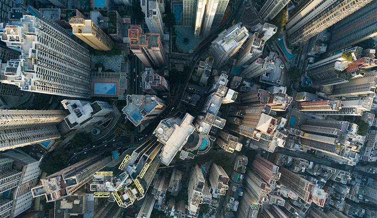 Skyscapers in Hong Kong