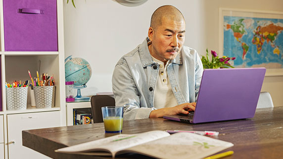 Man on laptop