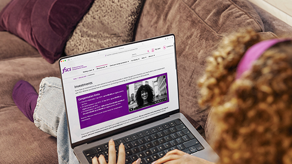 Woman using laptop