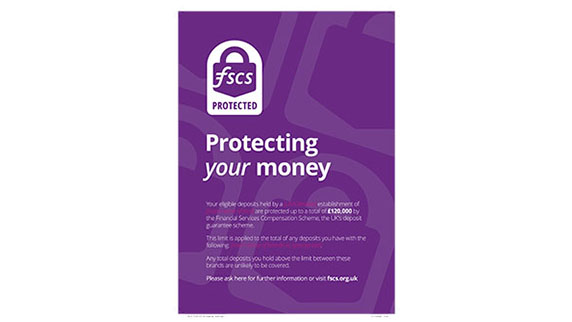 FSCS Protected A4 poster