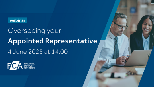 Webinar: FCA Webinar - Overseeing your Appointed...