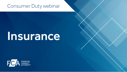 Webinar: Consumer Duty webinar - insurance