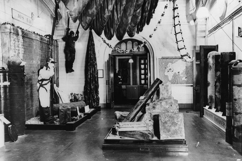 WWII, top secret demonstration room in the Museum galleries
