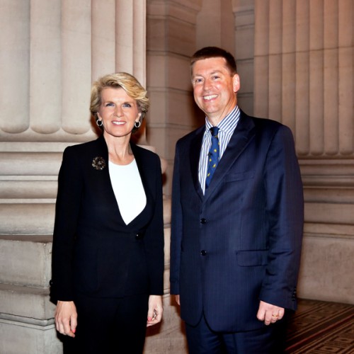 The Hon Julie Bishop and HE Paul Madden