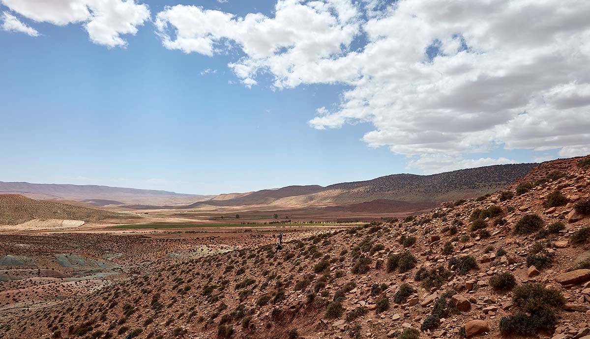 A view of the landscape in Morocco’s Middle Atlas Mountains.