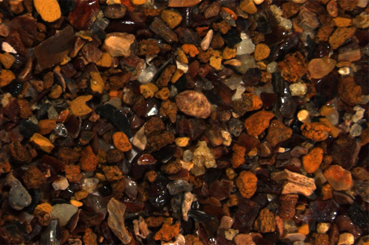 Concentrated residue from cleaned Bathonian microvertebrate deposits from Watton Cliff in Dorset