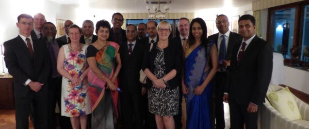 High Commissioner James Dauris with the examiners and the administrators of the first PACES examination, November 2016