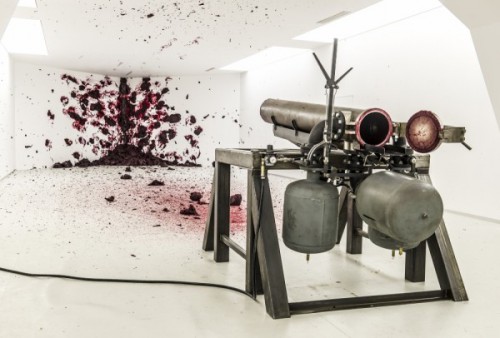"Shooting into the Corner" by Anish Kapoor