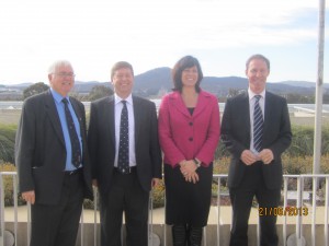 Sir Bob Russell MP, HE Paul Madden, Claire Perry MP, Rt Hon Jim Murphy MP