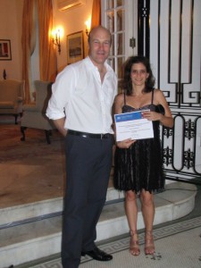 With Aimée Gonzalez, Chevening scholar Aimée Gonzalez, Chevening Cuban