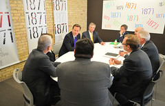 Prime Minister David Cameron meets with business leaders in Chicago Prime Minister David Cameron meets with business leaders in Chicago
