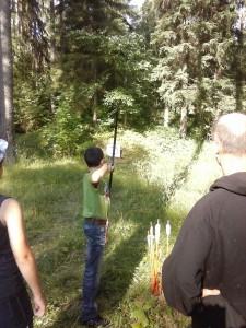 "On target with the Scouts"