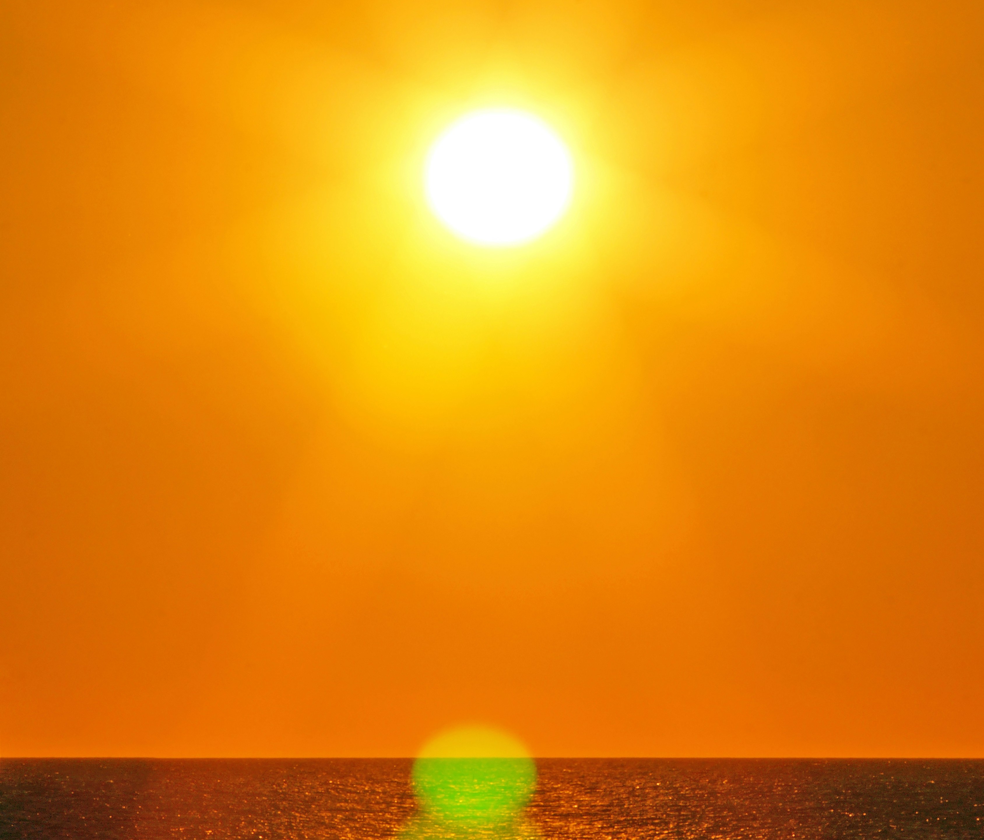 Sunset over the sea