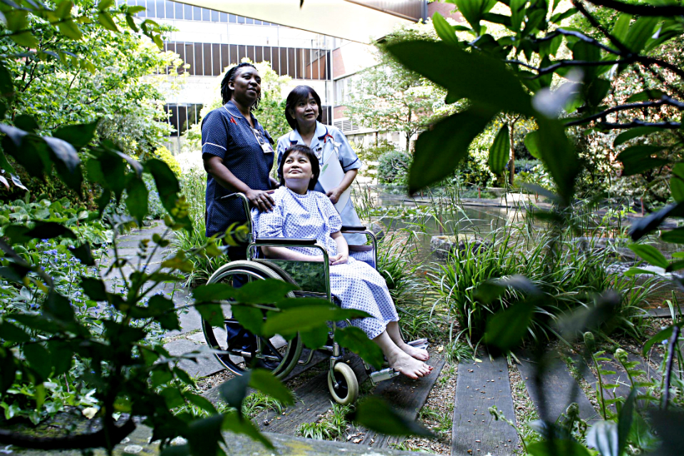 Nurses with patient