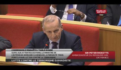 Sir Peter Ricketts au Sénat, 17 février 2015