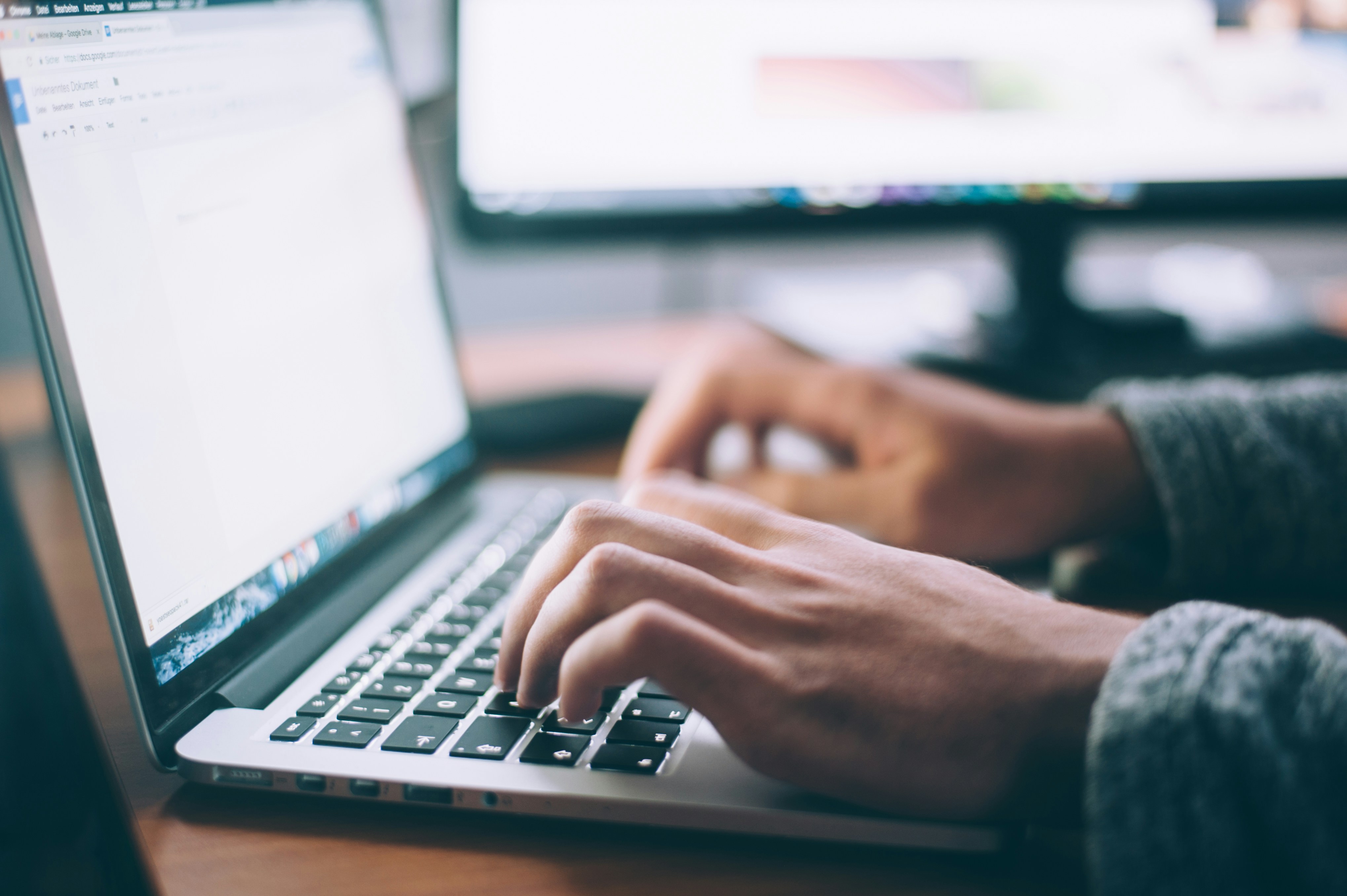 Person on computer
