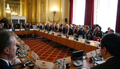 21 countries gather in London for meeting of the small group of the global coalition to counter ISIL on 22 January 2015.