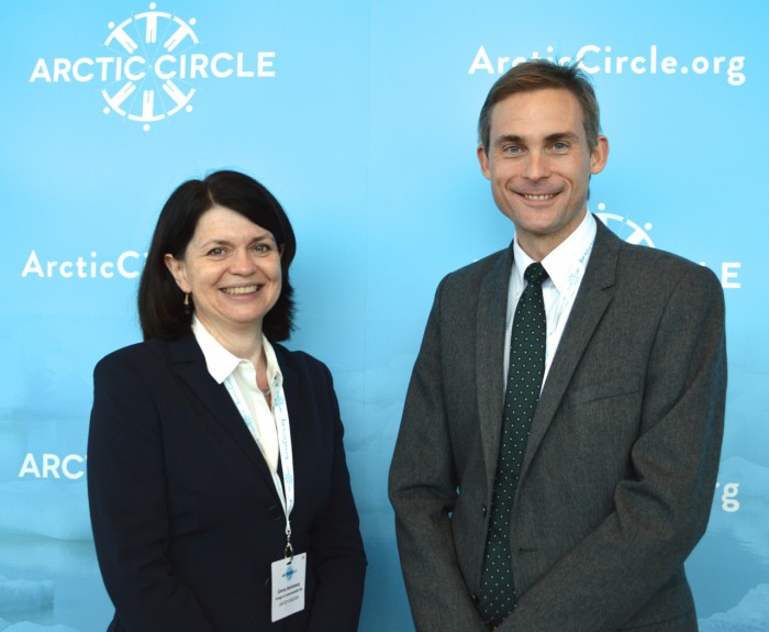 Emma Hennessey, Deputy Head, FCO Science & Innovation / Dan Carruthers, Deputy Head of Mission, British Embassy Reykjavik