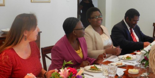 HE Deniz Cakar, Turkish Ambassador to Namibia, Ambassador Selma Ashipala-Musavyi, Permanent Secretary Ministry of Foreign Affairs, Nangula Uaandja, MFA.