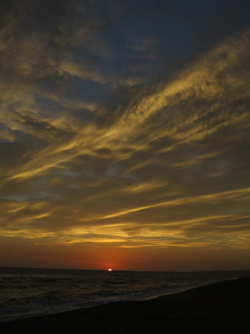 Watching a sunset in Punta del Este