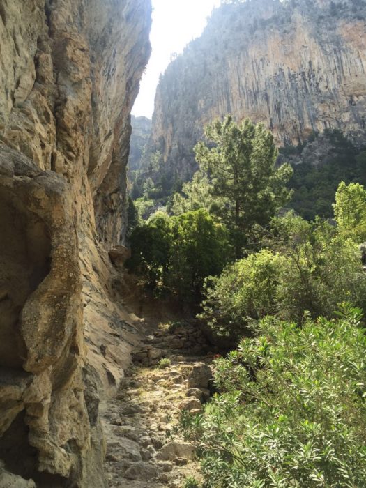 The path is sometimes steep