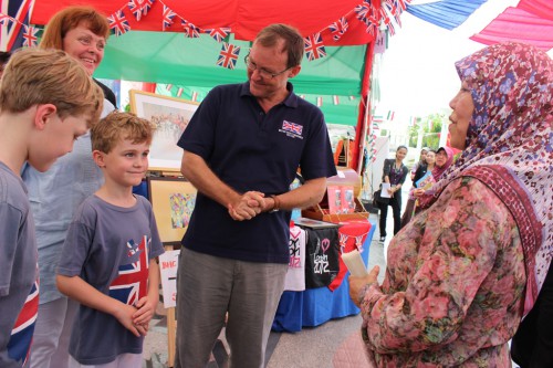 HRH Princess Masnah meets the Fenn family