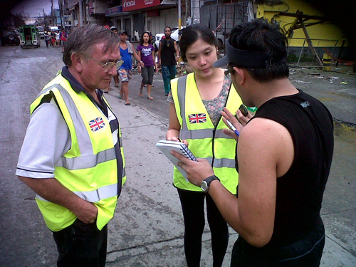 Rapid Deployment Team members at work in Tacloban