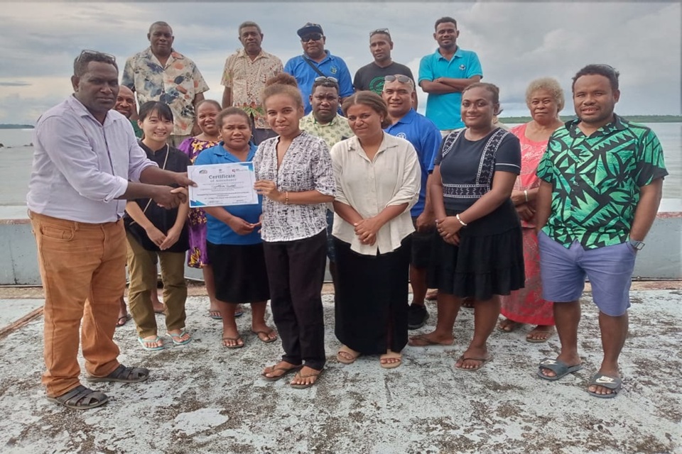 Participants received certificates for their participation.