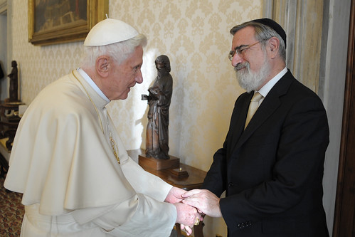 Pope Benedict XVI and Lord Jonathan Sacks