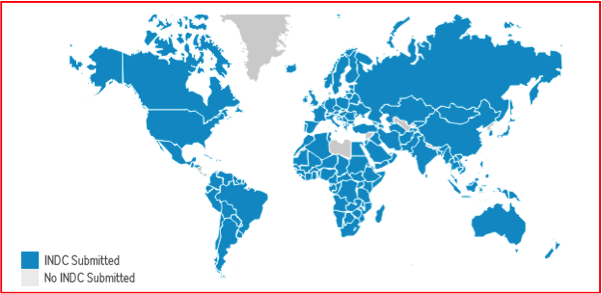 Countries having submitted an INDCs (December 2015)