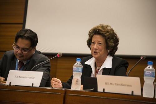 UK Minister Baroness Anelay addresses a Council event on Universal Periodic Review