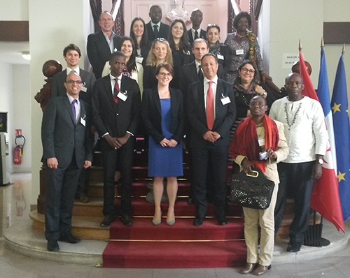 DHM Kara Owen with ENA group, April 2015