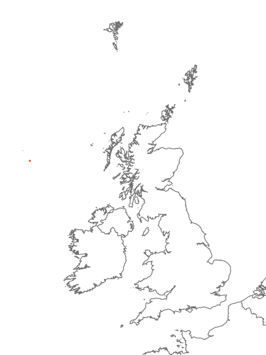 Distribution of habitat M.AtUB.Co.SolScl Solitary scleractinian field on Atlantic upper bathyal coarse sediment