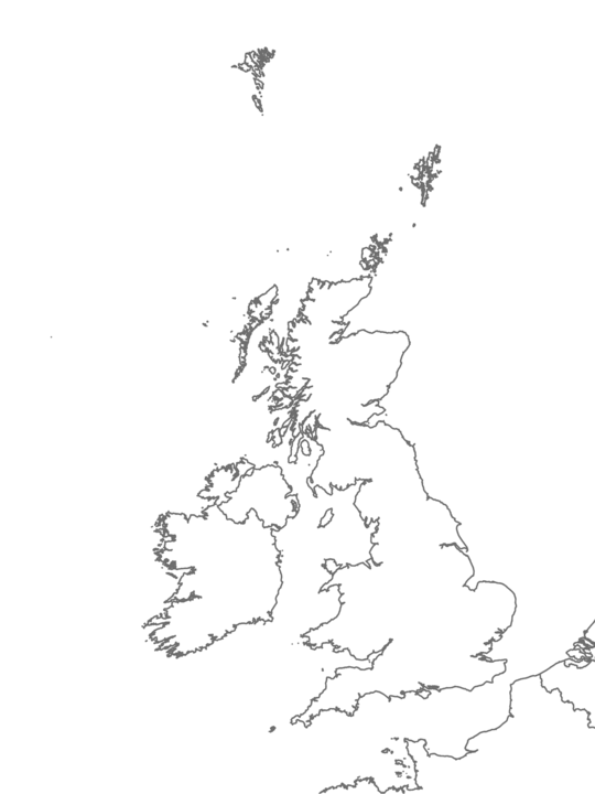 Distribution of habitat M.AtLB.Mu.UrcCom.GraAcu <i>Gracilechinus acutus norvegicus</i> assemblage on Atlantic lower bathyal mud