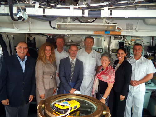 Vice Consul Mark Smithson visits HMS Lancaster