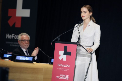 Un Goodwill Ambassador Emma Watson at UNGA.
