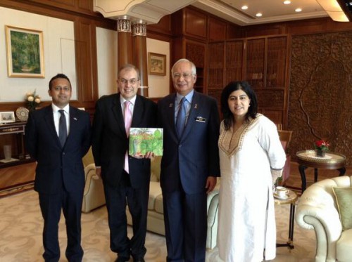 Farewell call on Prime Minister Najib with Baroness Warsi