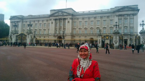 Outside Buckingham Palace