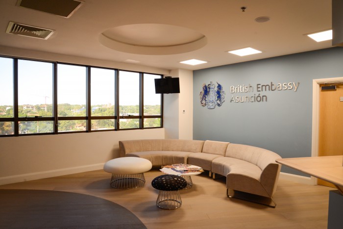 Reception area - British Embassy Asuncion