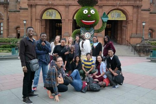 Commonwealth Youth Leaders with the 2014 Commonwealth Games Mascot