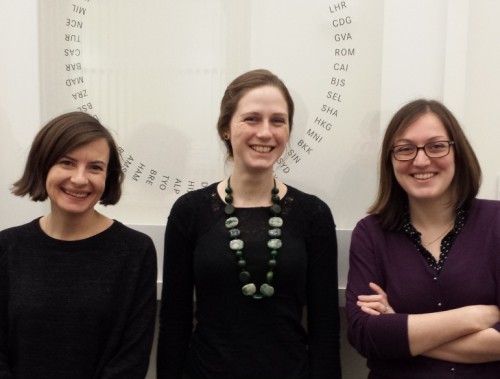 The FCO digital training team, from left; Claire Collins, Elizabeth Flinter, Kate Burnham