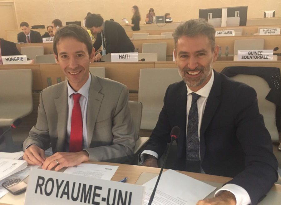 At the Council with Ambassador Julian Braithwaite