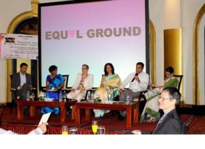 A panel discussion on parity in the work place, supported by the High Commission.