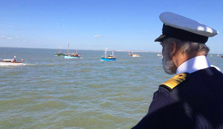 Le Prince Michael of Kent au départ des "little ships" pour Dunkerque, 21 mai 2015.