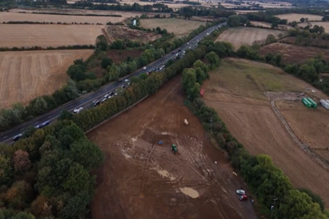 A photo of cleaned-up Kidlington waste site